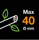 Градинска ножица за рязане на клони със зъбчат механизъм и разминаващи се остриета PowerGear™ (М) L76