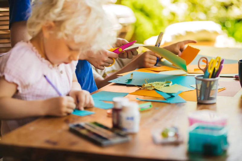 Детски комплект декоративни ножици Fiskars Kidzors™, 6 броя