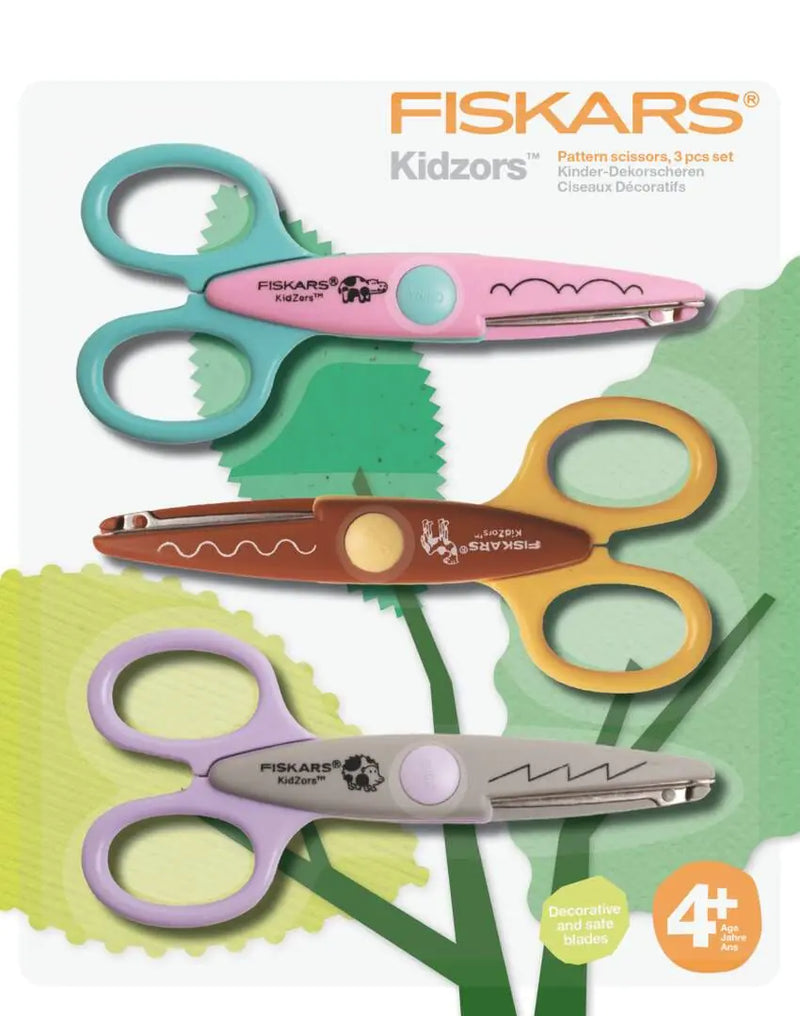 Детски декоративни ножици Fiskars Kidzors™, 3 броя
