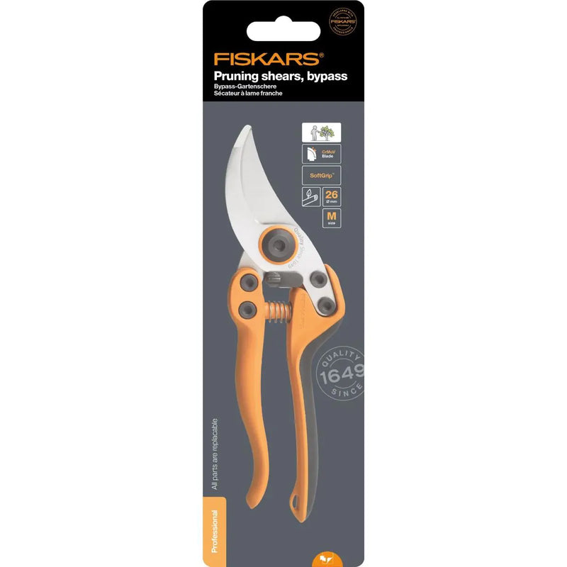 Професионална лозарска - овощарска ножица Fiskars, модел PB 8 Medium