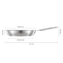 Тиган за пържене Fiskars All Steel с незалепващо керамично покритие, 28cm