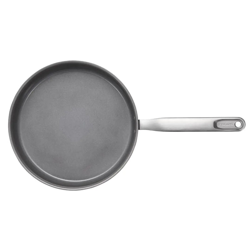 Тиган за сотиране Fiskars All Steel с капак и незалепващо керамично покритие, 26cm
