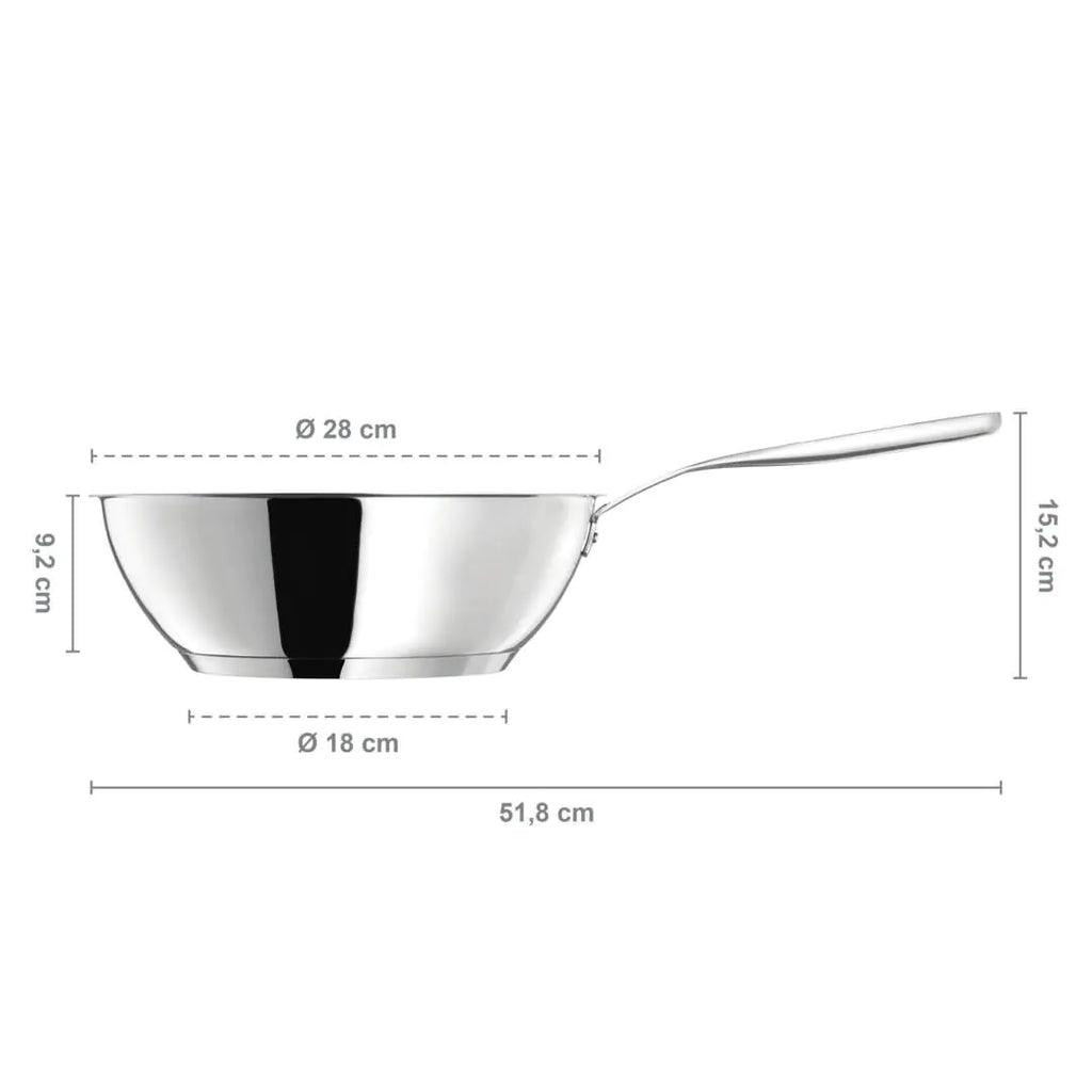 Уок тиган Fiskars All Steel с незалепващо керамично покритие, 28 cm - Nika.bg