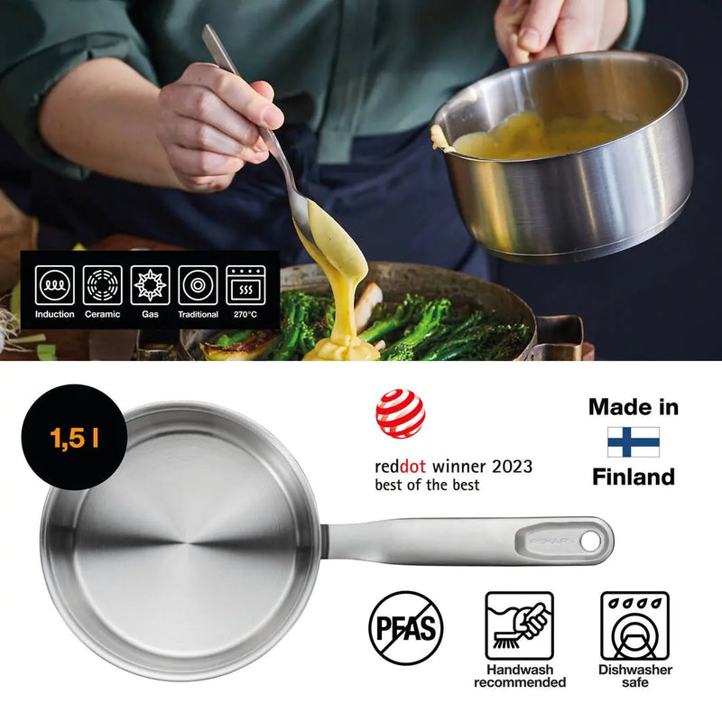 Касерола Fiskars All Steel, 1.5 l