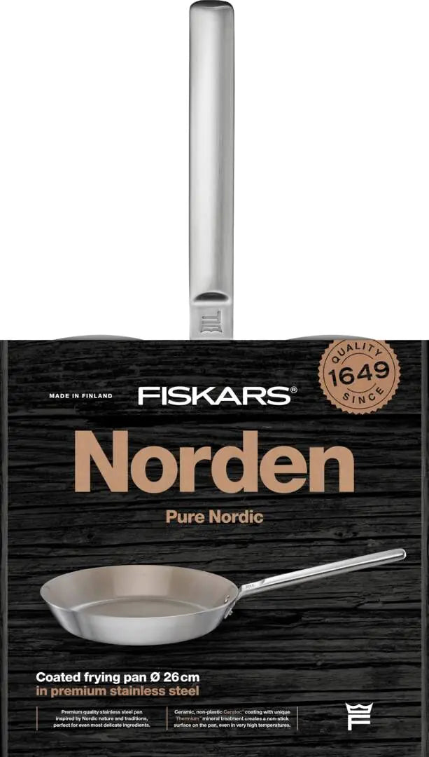 Тиган Fiskars Norden с незалепващо керамично покритие, 26 cm