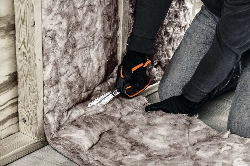 Професионална ножица за изолационни материали с подсилен механизъм Fiskars PRO PowerArc, 26 cm