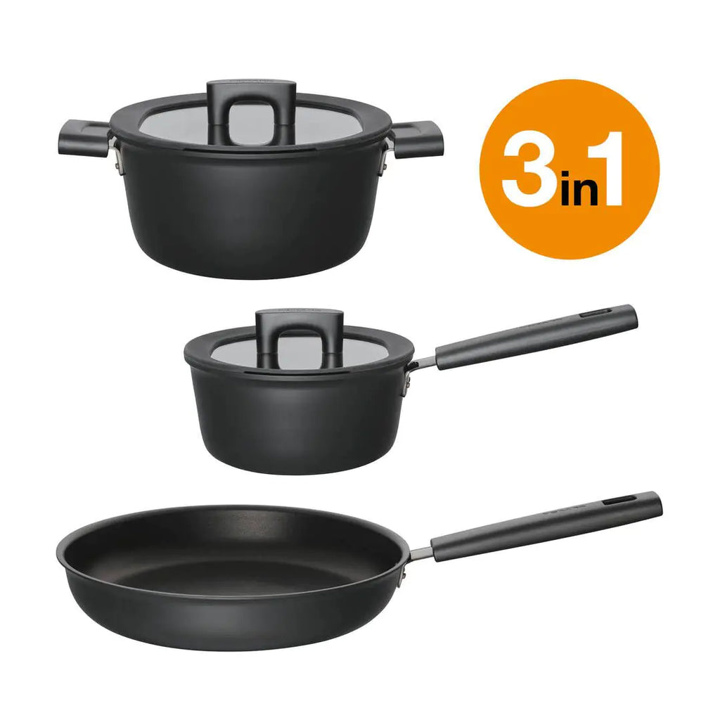 Комплект съдове за готвене Fiskars Hard Face - Nika.bg