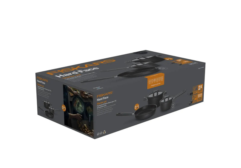 Комплект съдове за готвене Fiskars Hard Face