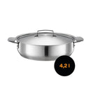 Съд за печене Fiskars All Steel с незалепващо керамично покритие, 28cm