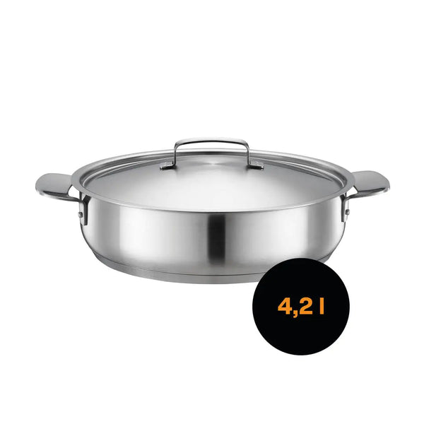 Съд за печене Fiskars All Steel с незалепващо керамично покритие, 28cm