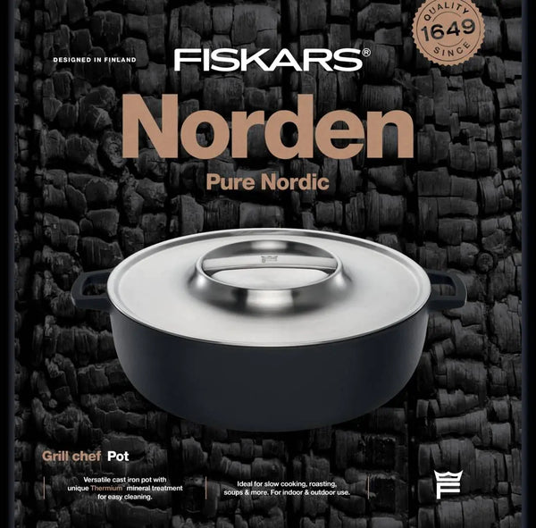 Чугунен гювеч Norden Grill Chef с капак 30 cm, 6.5L