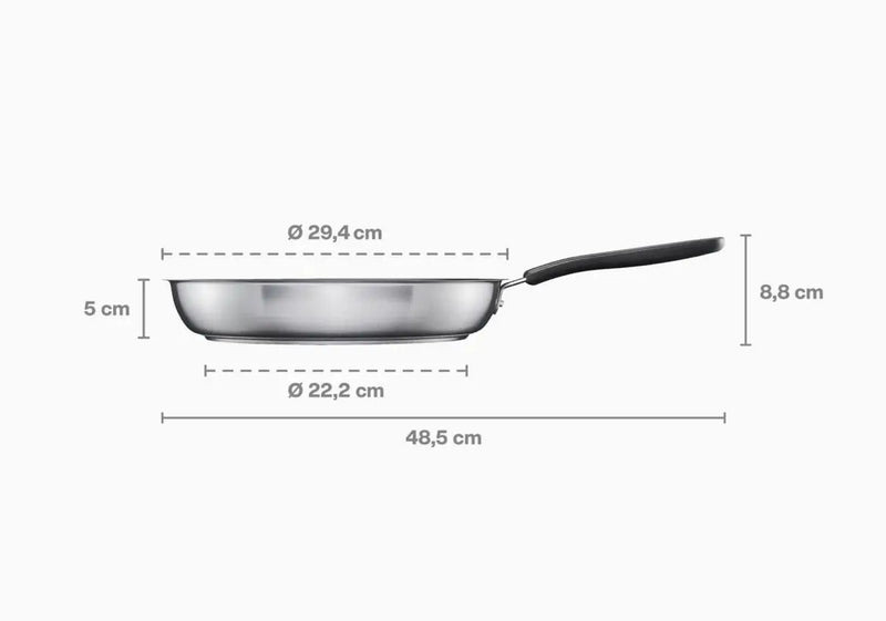 Тиган за пържене Fiskars Functional Form с незалепващо керамично покритие, 28cm