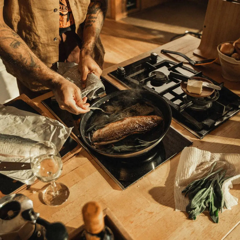 Тиган за пържене Fiskars Functional Form с незалепващо керамично покритие, 28cm