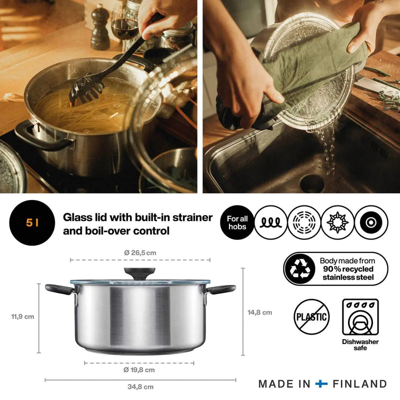 Тенджера Fiskars Functional Form, 5.0 l