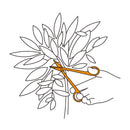 Ножица за цветя Fiskars Urban с поставка