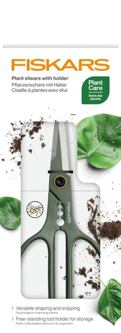 Прецизна ножица за цветя Fiskars Urban с поставка