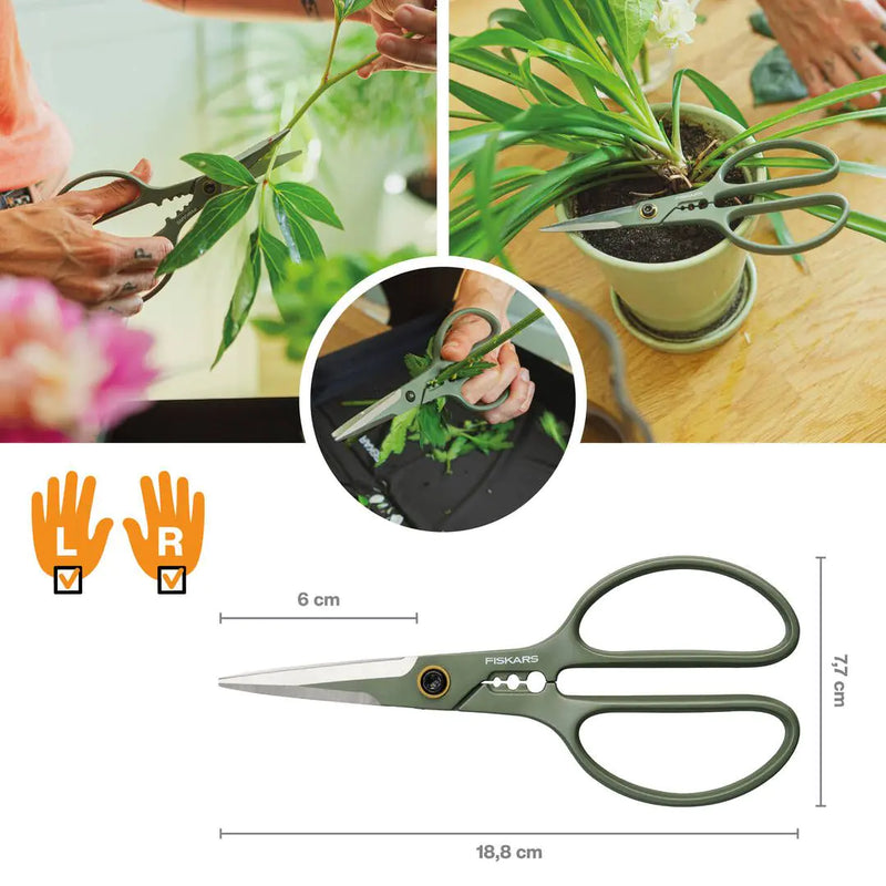 Комплект ножици Fiskars Urban за подрязване и грижа за растения, 3 части