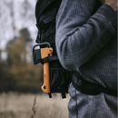 Брадва за къмпинг лов и туризъм Fiskars X5 - XXS, с пластмасова кания