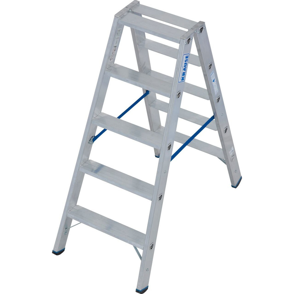 Двустранна стълба за интензивна употреба Krause Stabilo 2x5 - Nika.bg