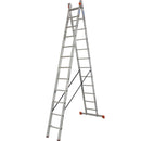 Алуминиева стълба двураменна KRAUSE Dubilo 2x12 с три функции и стабилни профили.