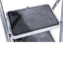 Стъпало на алуминиева стълба KRAUSE TOPPY XL с гумирано покритие за отлично сцепление.