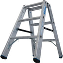 Алуминиева стълба Krause STABILO 2x3 с двустранен достъп и сертификат EN 131, подходяща за професионална употреба.