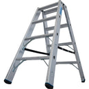 Алуминиева професионална стълба Krause STABILO 2x4 с изключителна стабилност и безопасност за натоварване до 225 кг.