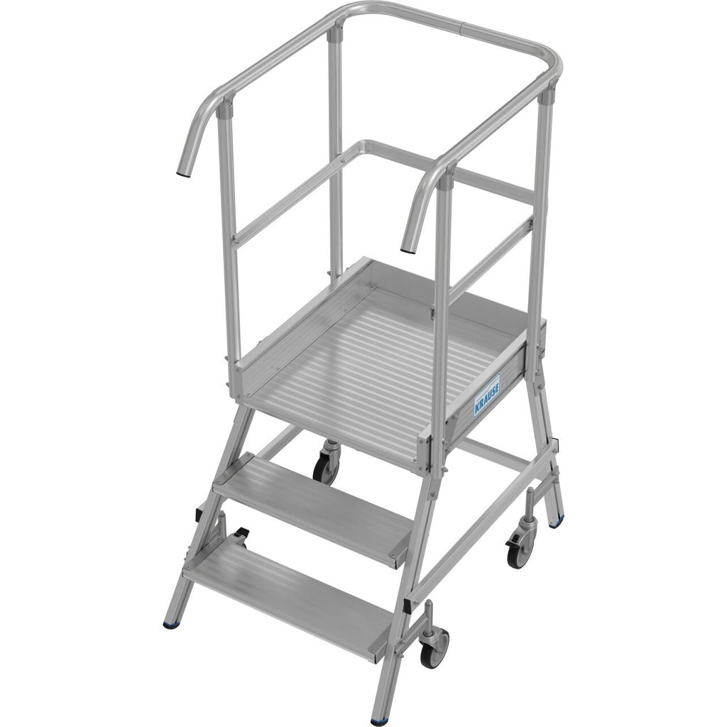 Мобилна стълба с платформа и колела Krause Stabilo 1x3