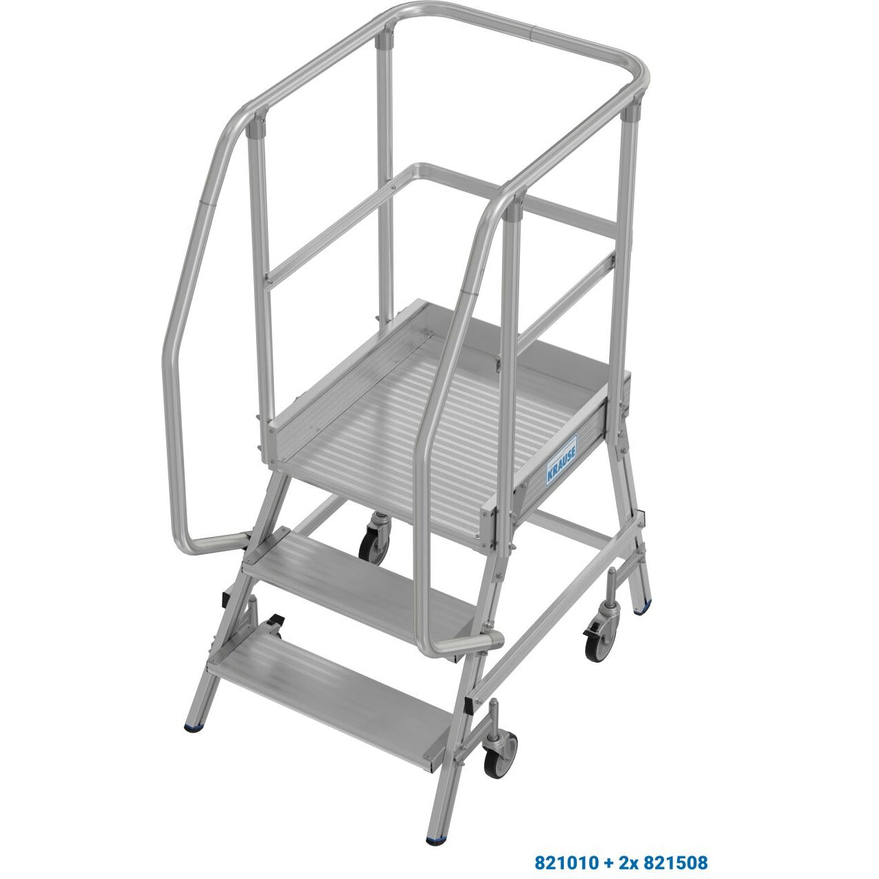 Мобилна стълба с платформа и колела Krause Stabilo 1x3