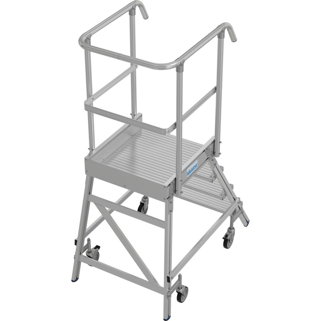Мобилна стълба с платформа и колела Krause Stabilo 1x4