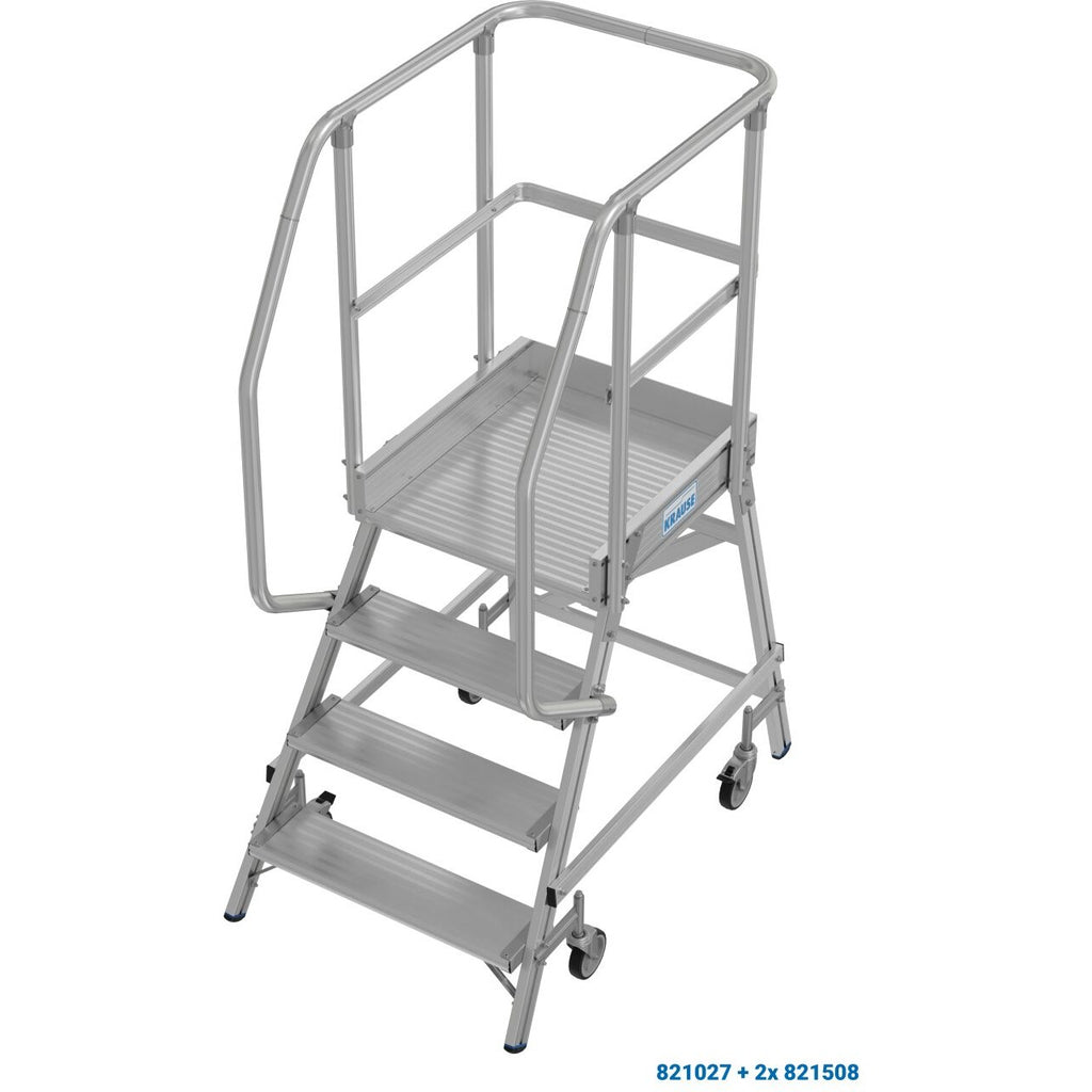 Мобилна стълба с платформа и колела Krause Stabilo 1x4
