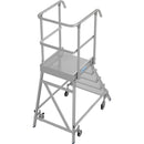 Мобилна стълба с платформа и колела Krause Stabilo 1x5