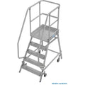 Мобилна стълба с платформа и колела Krause Stabilo 1x5 - Nika.bg