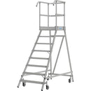 Мобилна стълба с платформа и колела Krause Stabilo 1x8