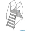 Мобилна двустранна стълба с платформа и колела Krause Stabilo 2x6 - Nika.bg