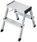 Алуминиева степ-стълба KRAUSE TREPPY с две стъпала, компактна и удобна за дома.