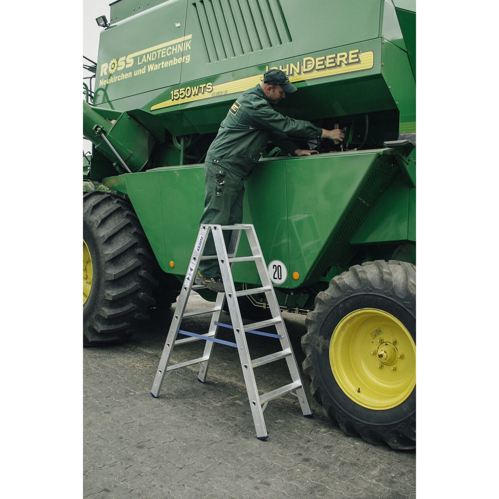 Двустранна стълба за интензивна употреба Krause Stabilo 2x6 - Nika.bg