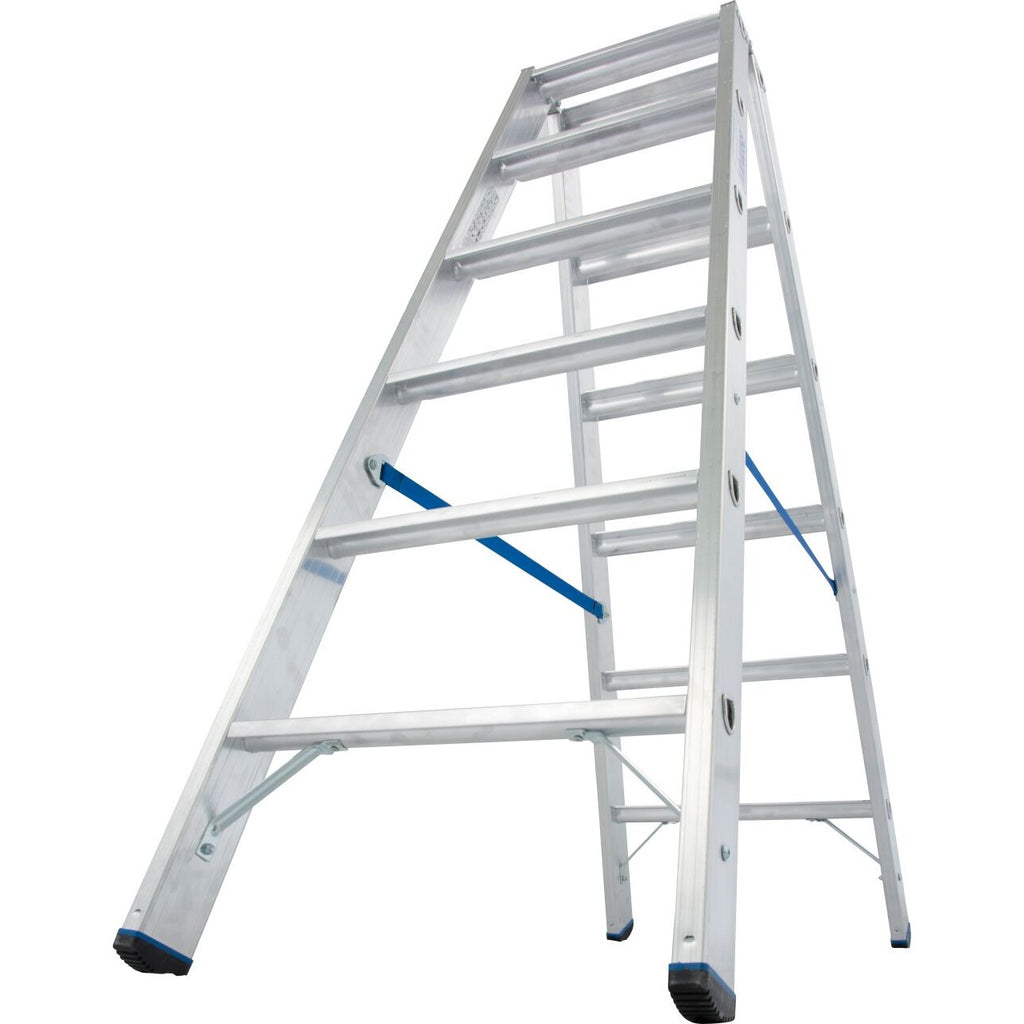 Двустранна стълба за интензивна употреба Krause Stabilo 2x6 - Nika.bg