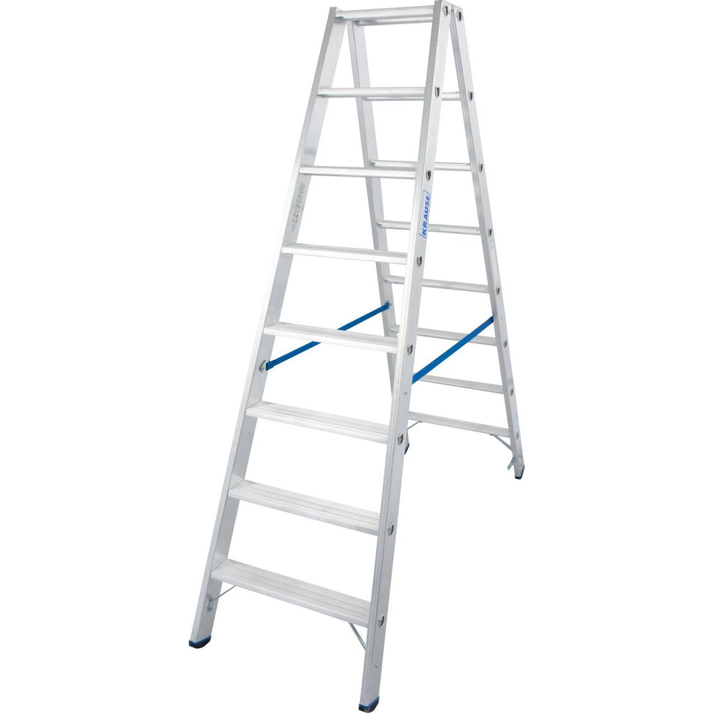 Двустранна стълба за интензивна употреба Krause Stabilo 2x8 - Nika.bg