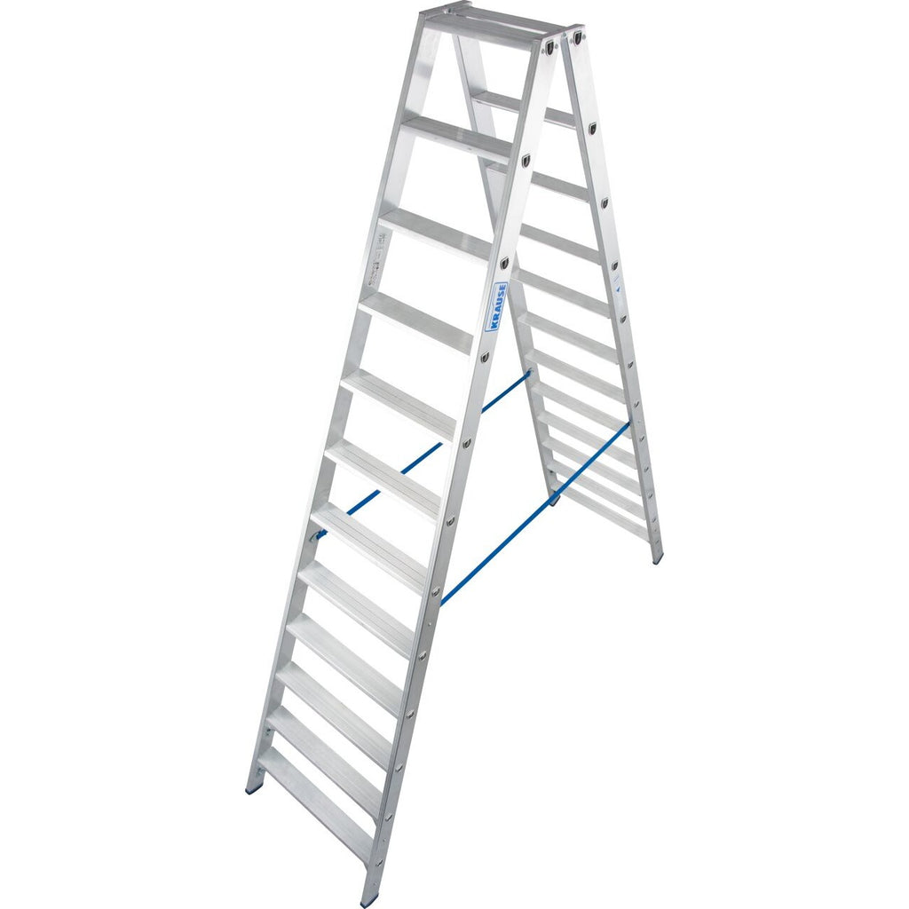 Двустранна стълба за интензивна употреба Krause Stabilo 2x12 - Nika.bg