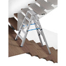 Алуминиева телескопична стълба Krause STABILO на дървени стълби с четири удължаващи релси, професионален модел 2x5