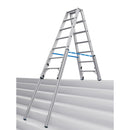 Алуминиева телескопична стълба Krause STABILO 2x7 с четири удължаващи релси върху стъпала, професионален дизайн.