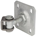 Комплект 90° вандалоустойчиви панти G90WP Locinox с елементи за заваряване от черен метал и планка за монтаж към стена