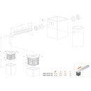 Комплект усилени панти GBM16-DP Locinox монтаж без заварка