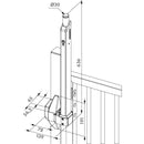 Магнитна брава с детска защита GuardiMa Locinox за монтаж към крилото