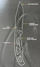 Сгъваем нож Paraframe II, 20.8 cm