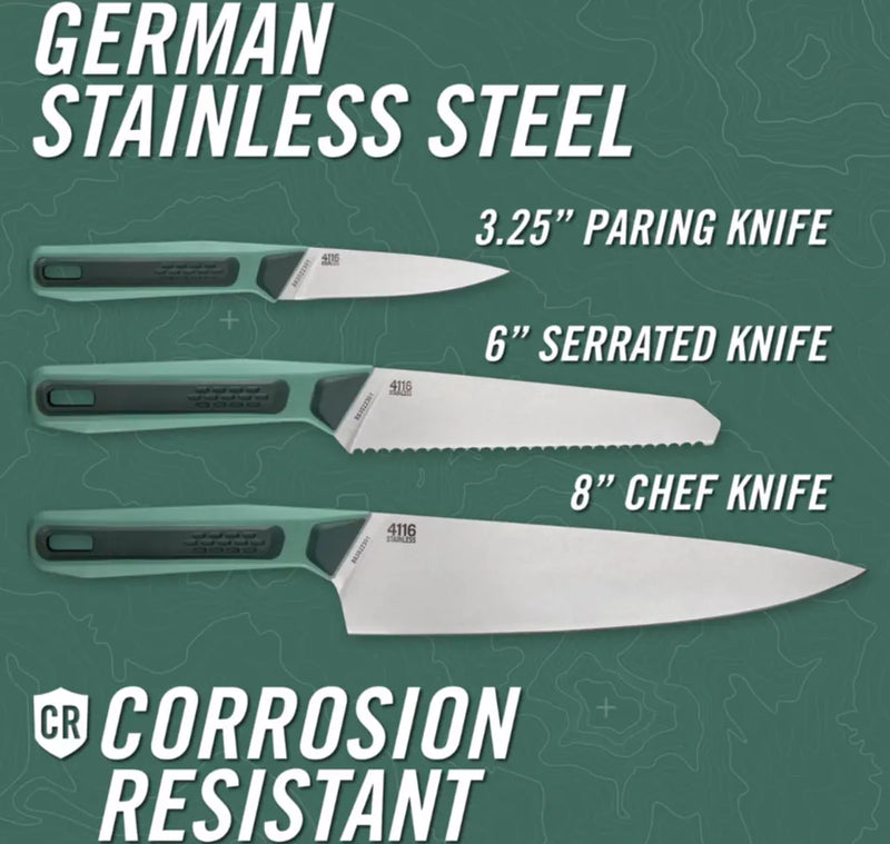 Комплект къмпинг ножове Gerber ComplEAT, 3 броя