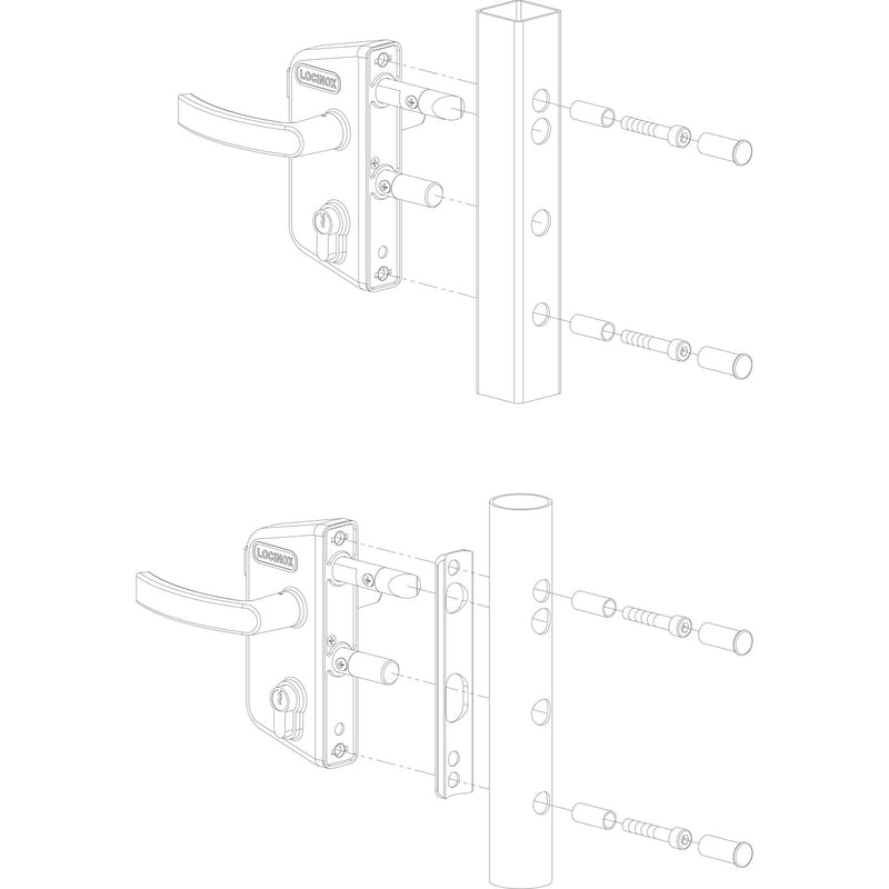Градинска брава LAKZP1 Locinox