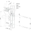 Механична брава с кодове Free Vinci Locinox с контролиран достъп от едната страна
