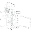 Механична брава с кодове Vinci Locinox с контролиран достъп от двете страни
